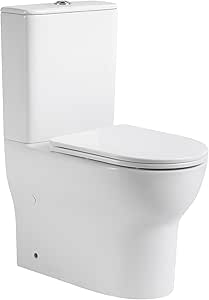 Inodoro cerámico compacto con sistema Rimless y doble descarga